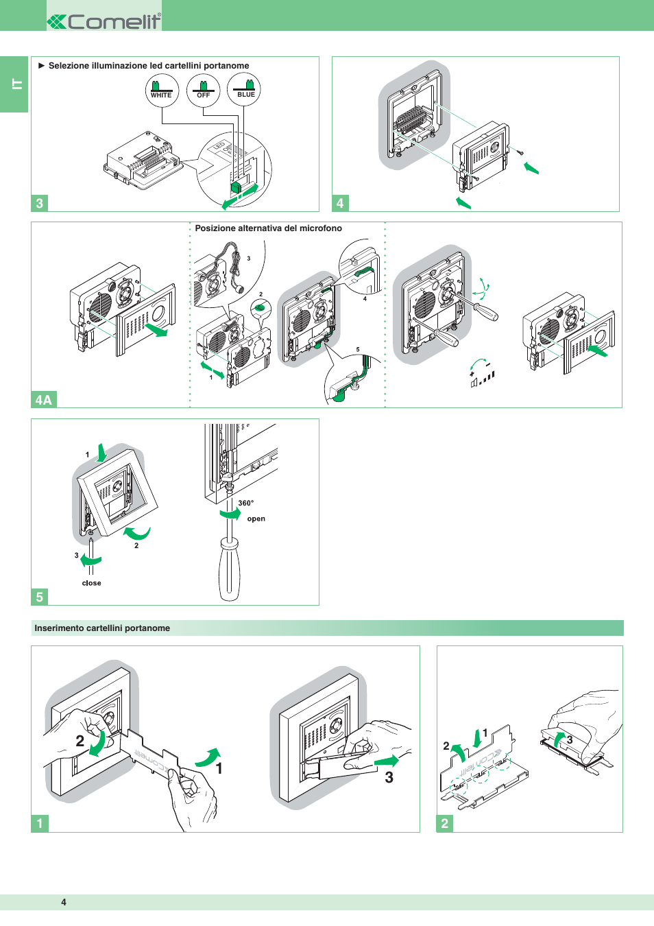 It 5 2 | Comelit MT 8172IS User Manual | Page 4 / 140