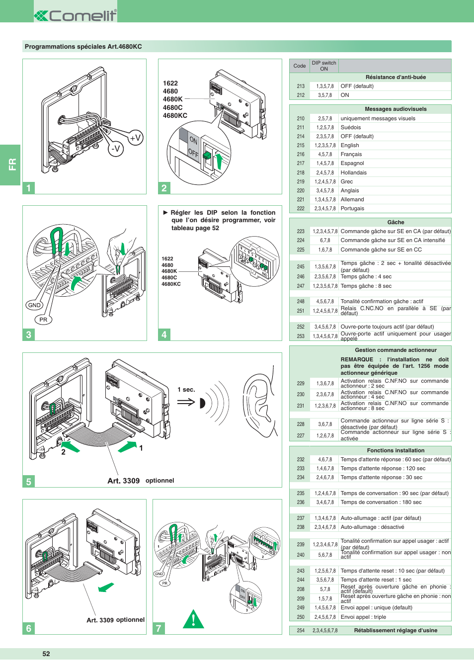 V +v | Comelit MT 8172IS User Manual | Page 52 / 140