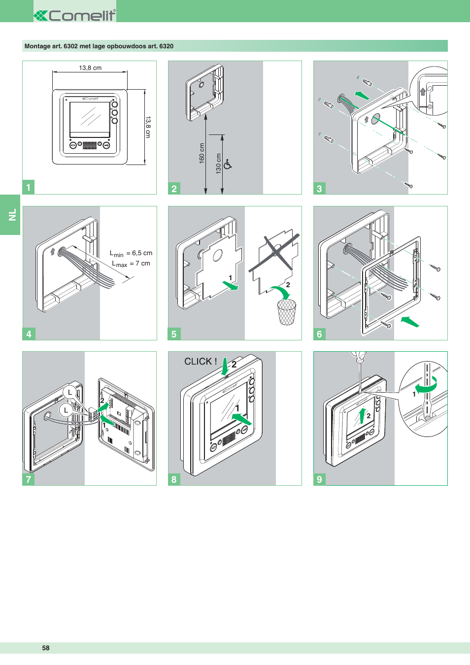 Nl 6 | Comelit MT 8172IS User Manual | Page 58 / 140