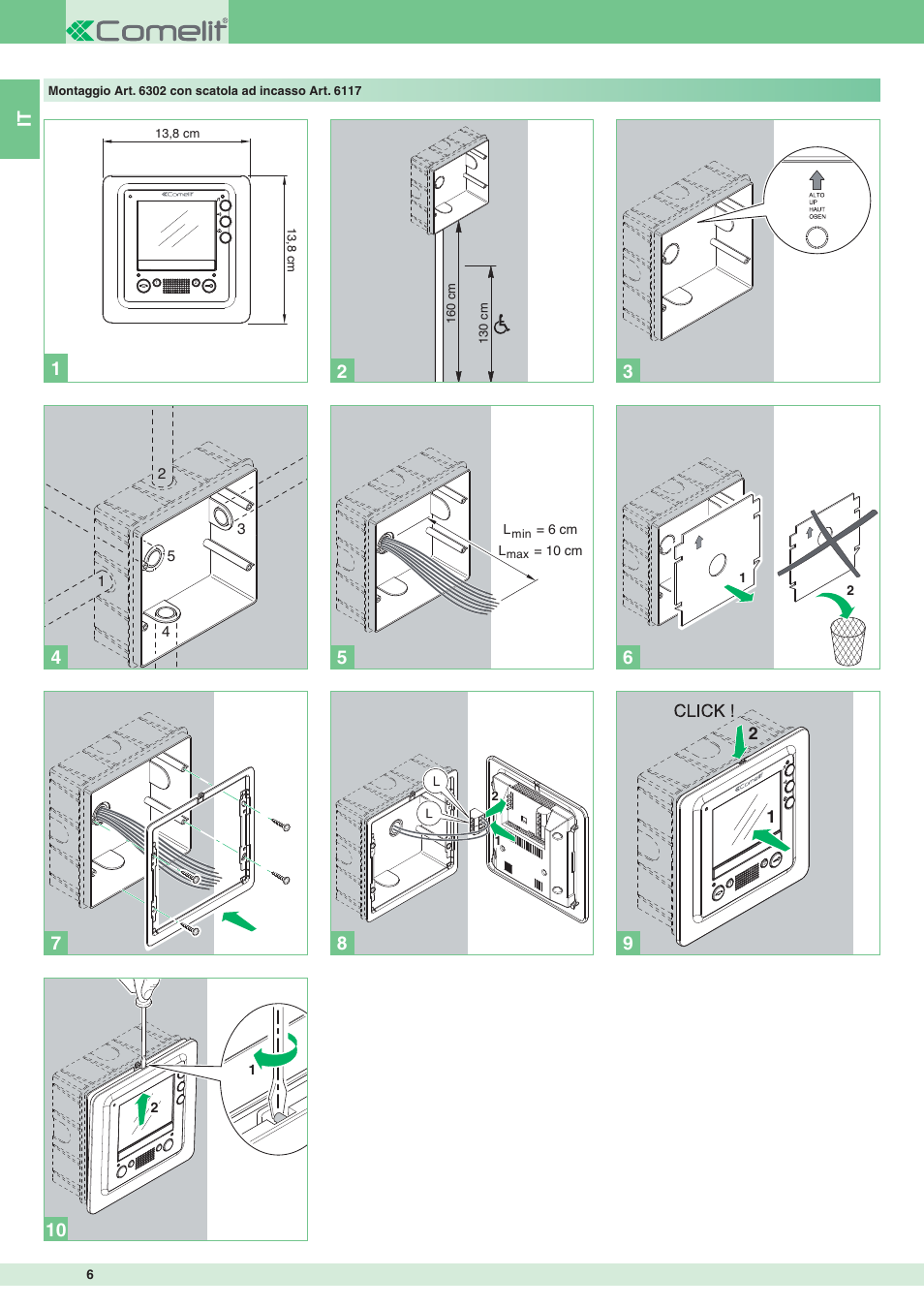 Comelit MT 8172IS User Manual | Page 6 / 140