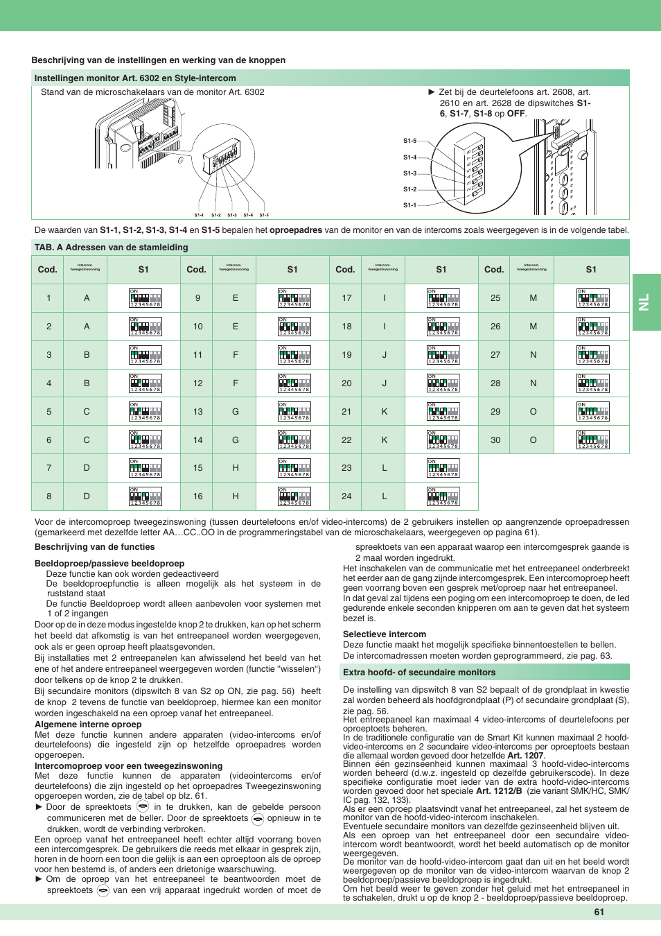 Comelit MT 8172IS User Manual | Page 61 / 140