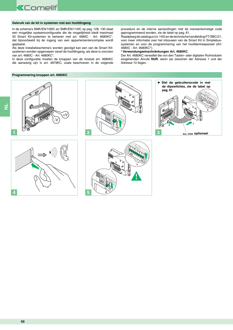 Comelit MT 8172IS User Manual | Page 68 / 140