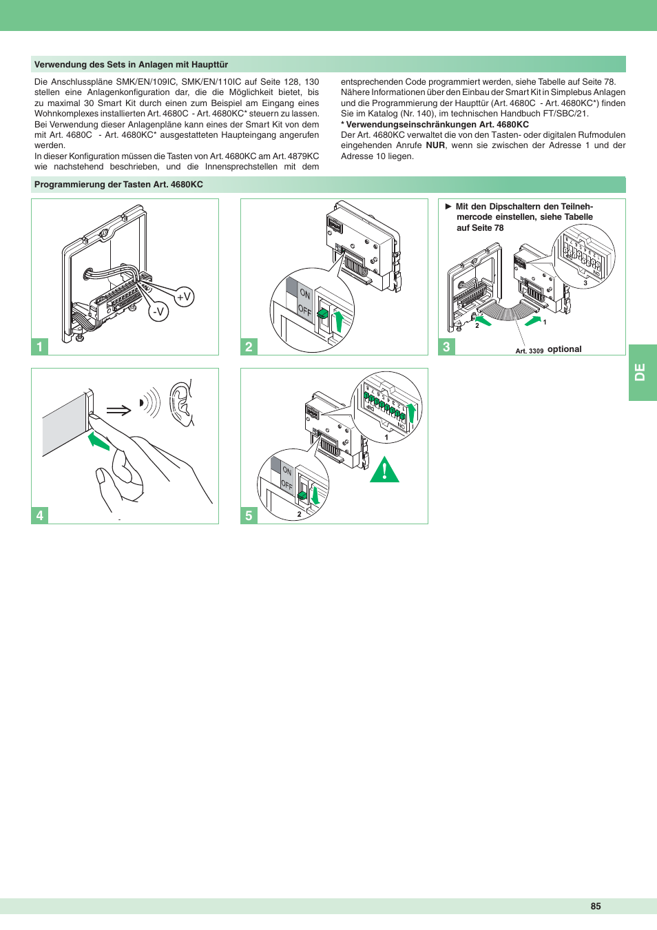 Comelit MT 8172IS User Manual | Page 85 / 140