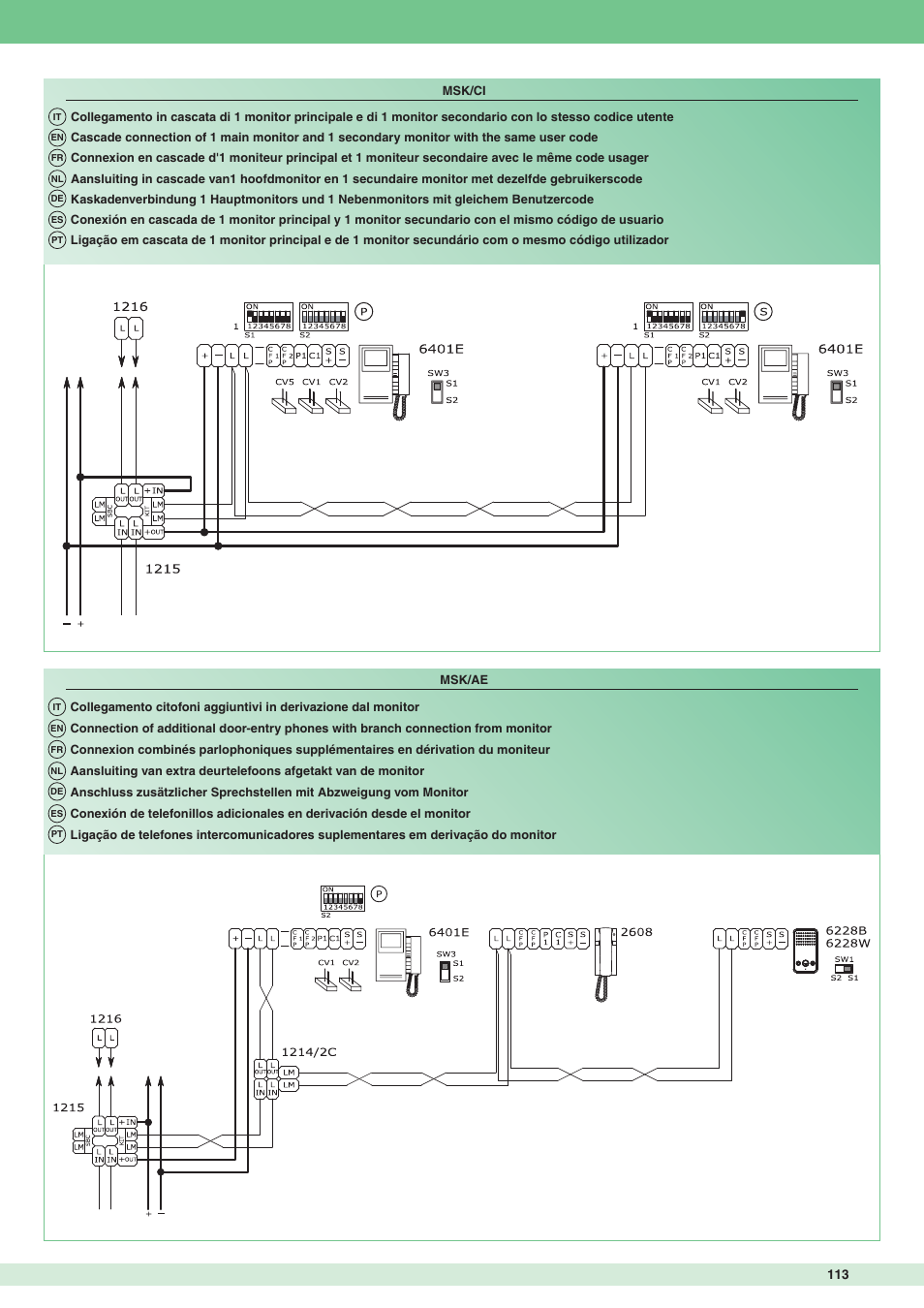 Comelit MT 8471MB User Manual | Page 113 / 120