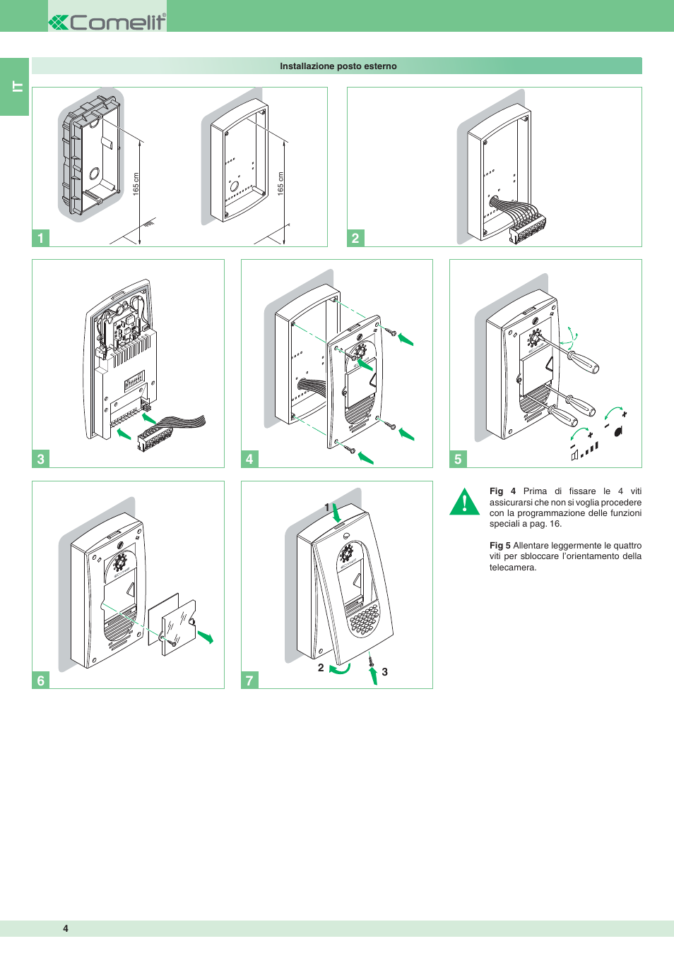 It 6 | Comelit MT 8471MB User Manual | Page 4 / 120