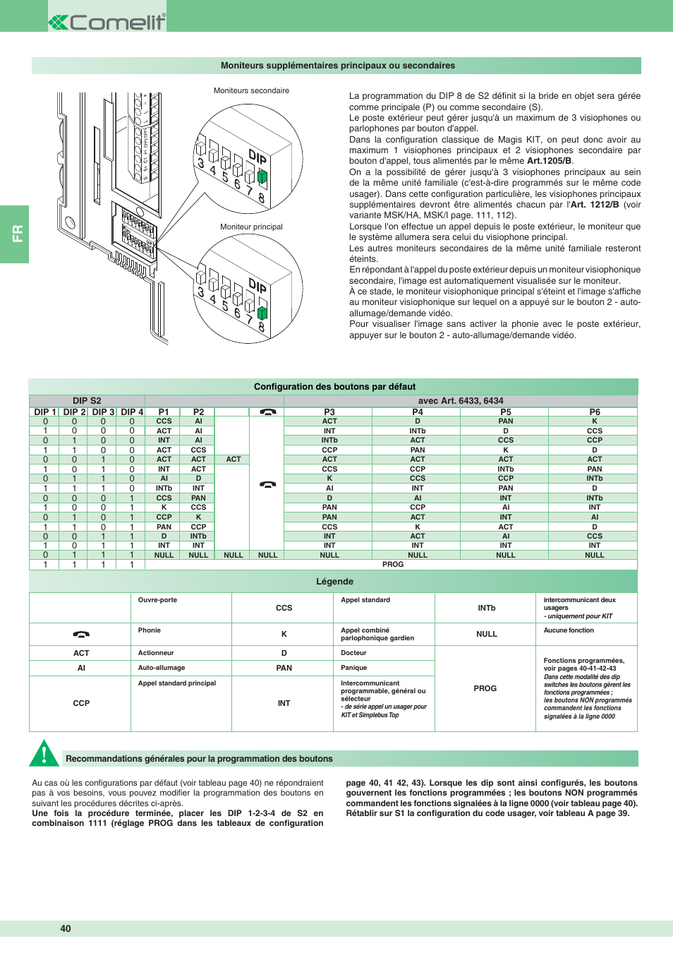 Comelit MT 8471MB User Manual | Page 40 / 120