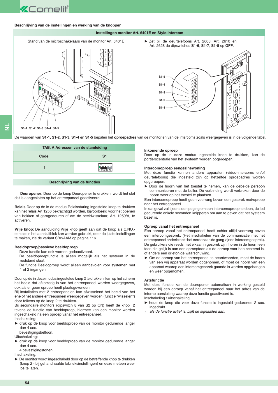Comelit MT 8471MB User Manual | Page 54 / 120