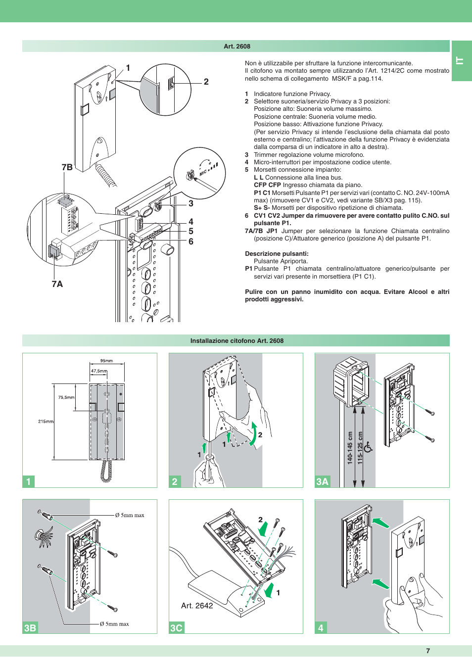 Comelit MT 8471MB User Manual | Page 7 / 120