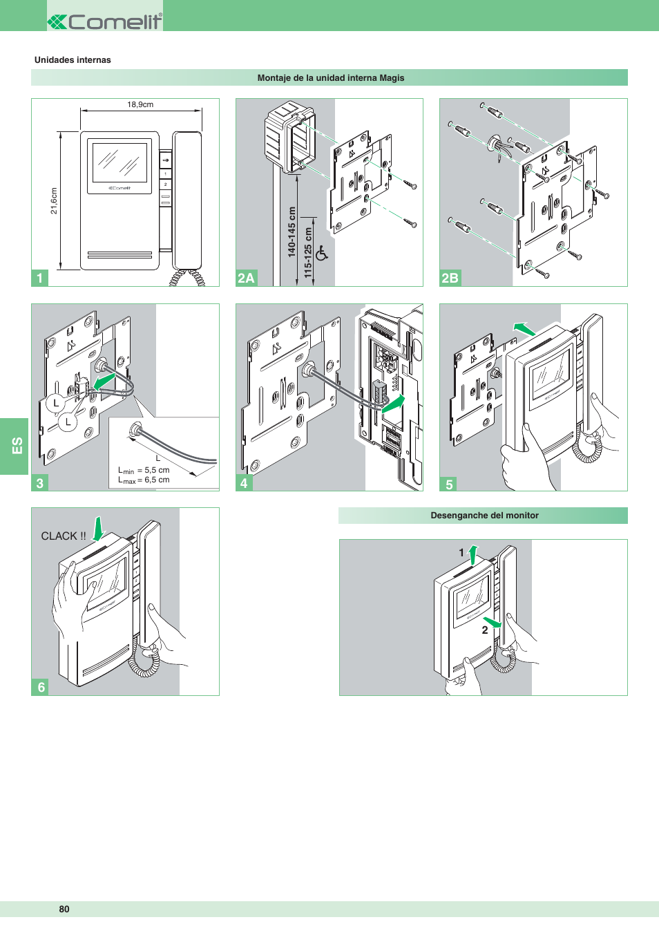 2a 2b 1 | Comelit MT 8471MB User Manual | Page 80 / 120