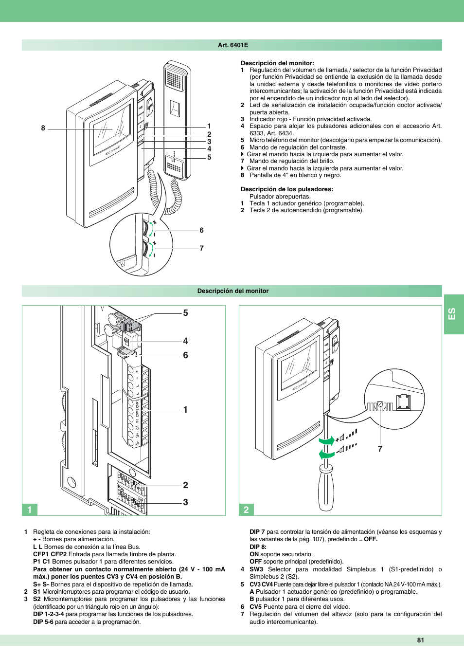 Comelit MT 8471MB User Manual | Page 81 / 120