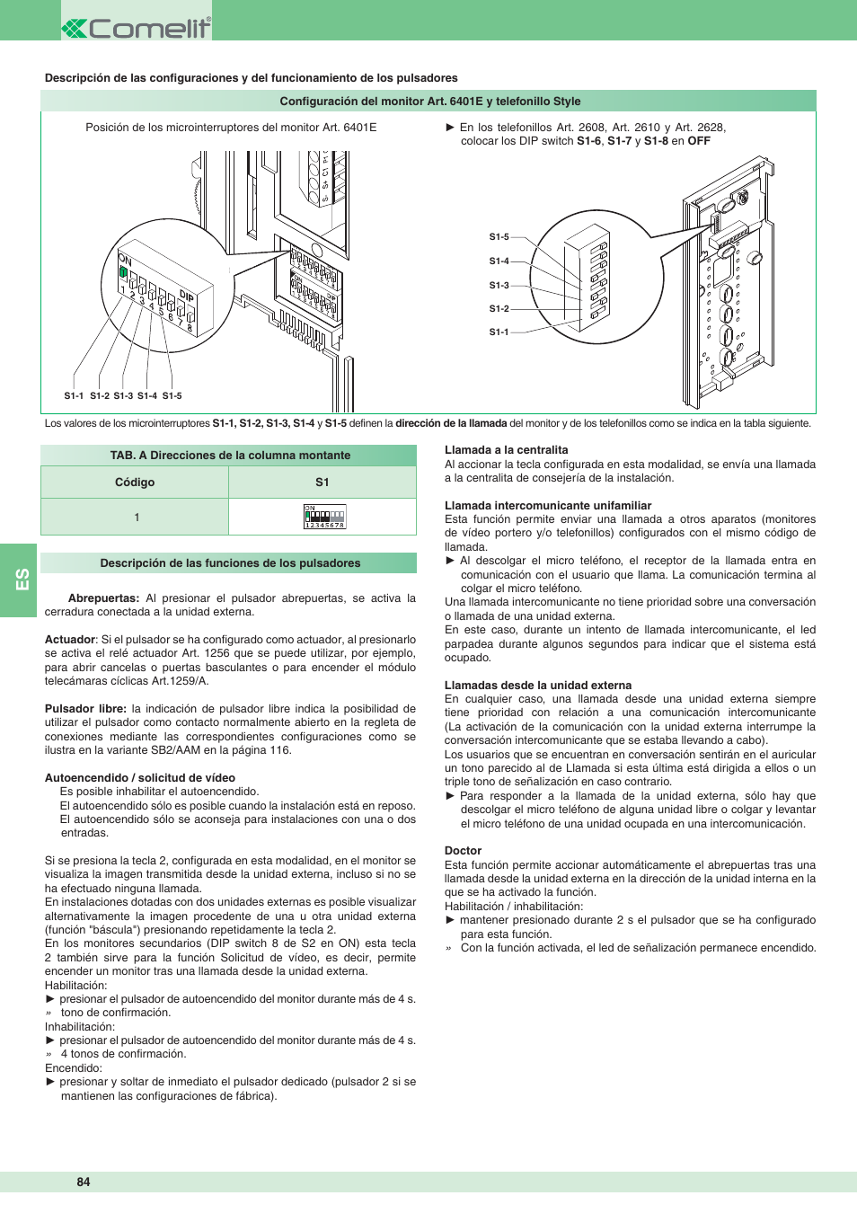 Comelit MT 8471MB User Manual | Page 84 / 120