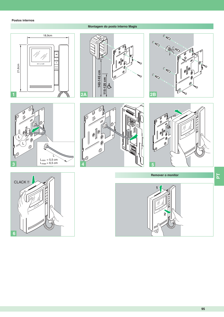 2a 2b 1 | Comelit MT 8471MB User Manual | Page 95 / 120