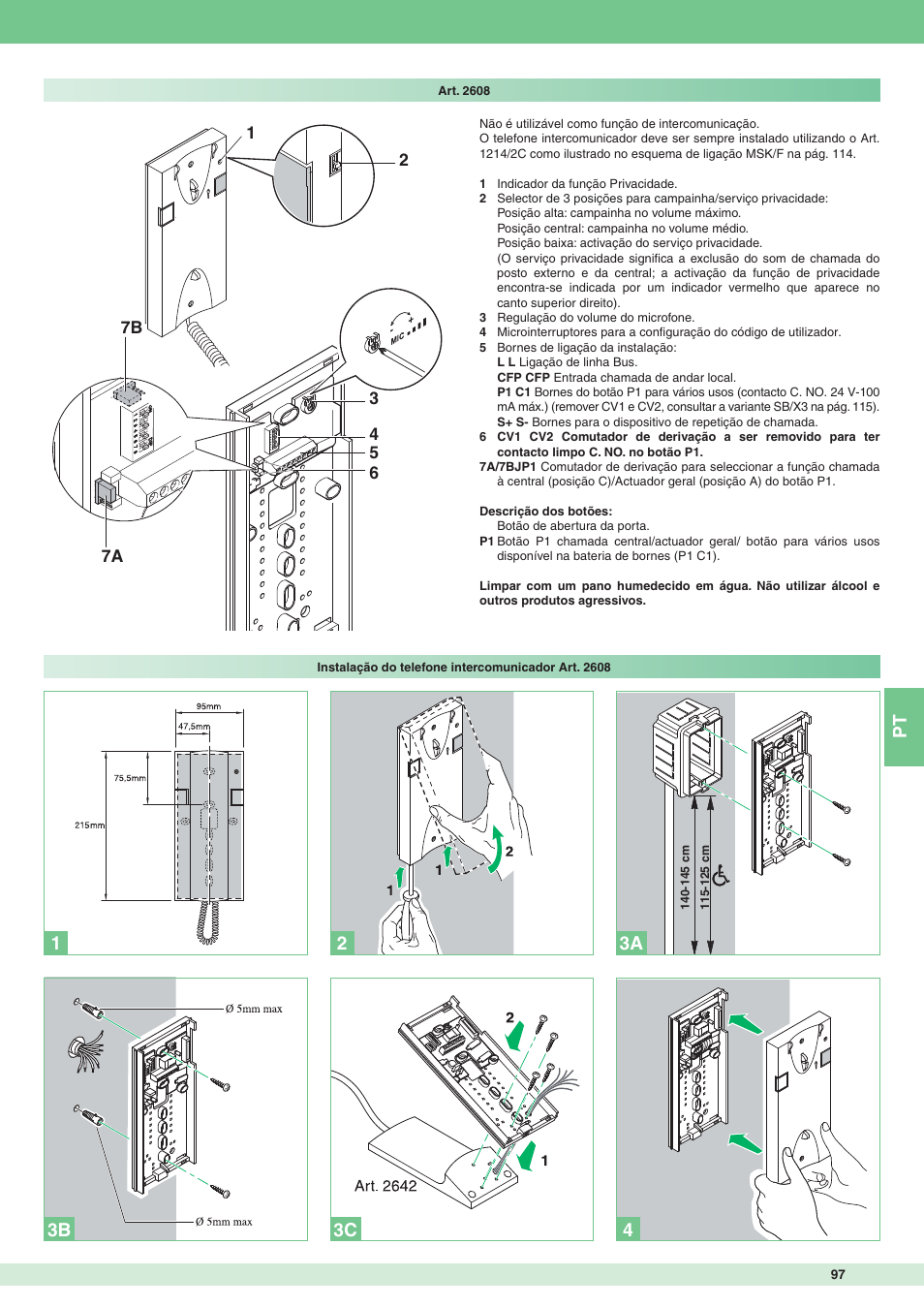 Comelit MT 8471MB User Manual | Page 97 / 120