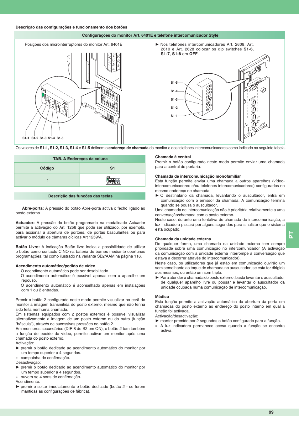 Comelit MT 8471MB User Manual | Page 99 / 120