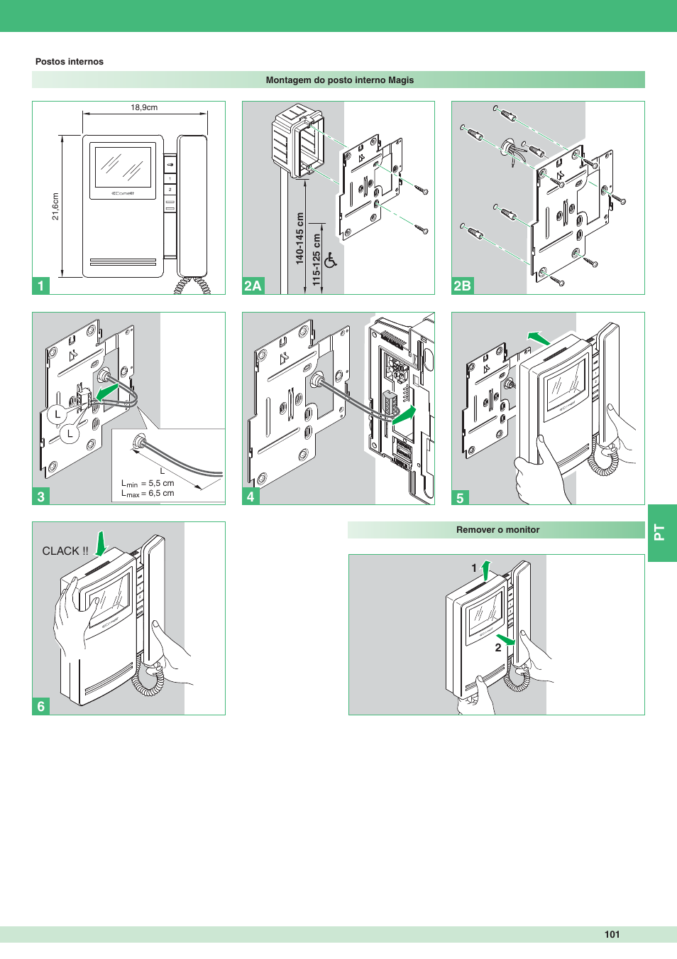 2a 2b 1 | Comelit MT 8471MC User Manual | Page 101 / 128