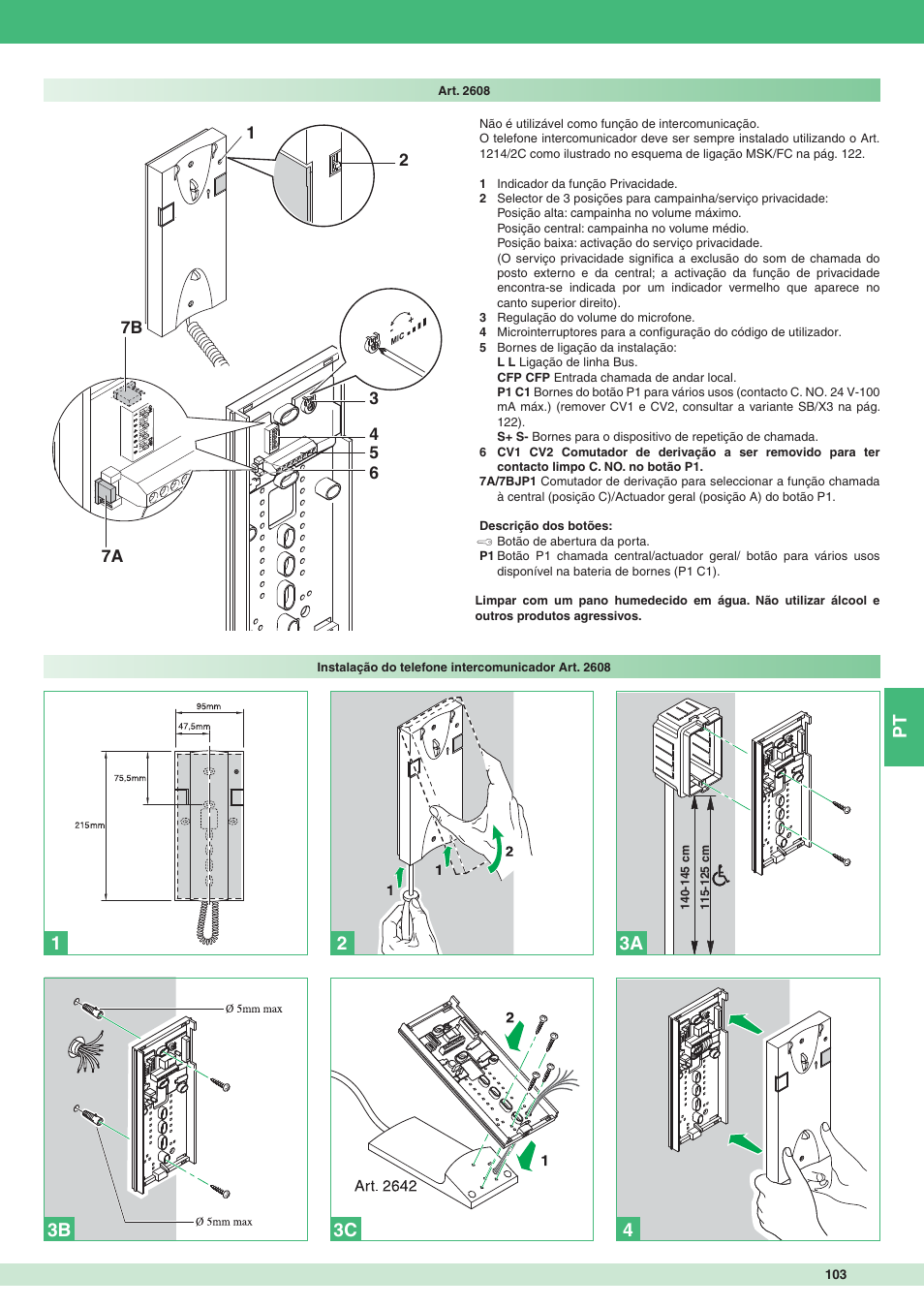 Comelit MT 8471MC User Manual | Page 103 / 128
