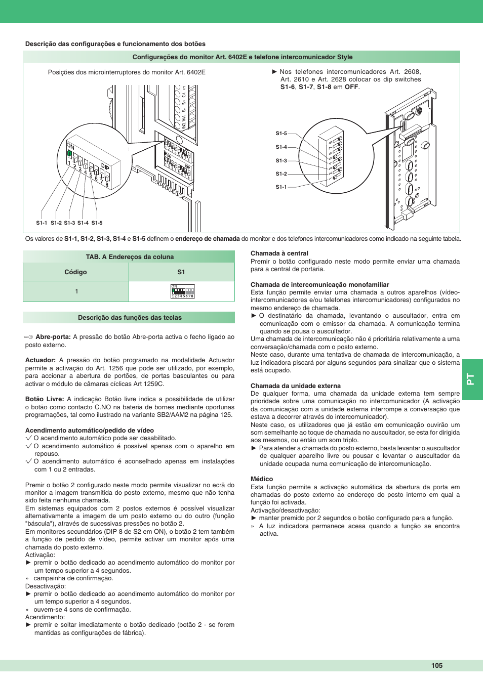 Comelit MT 8471MC User Manual | Page 105 / 128