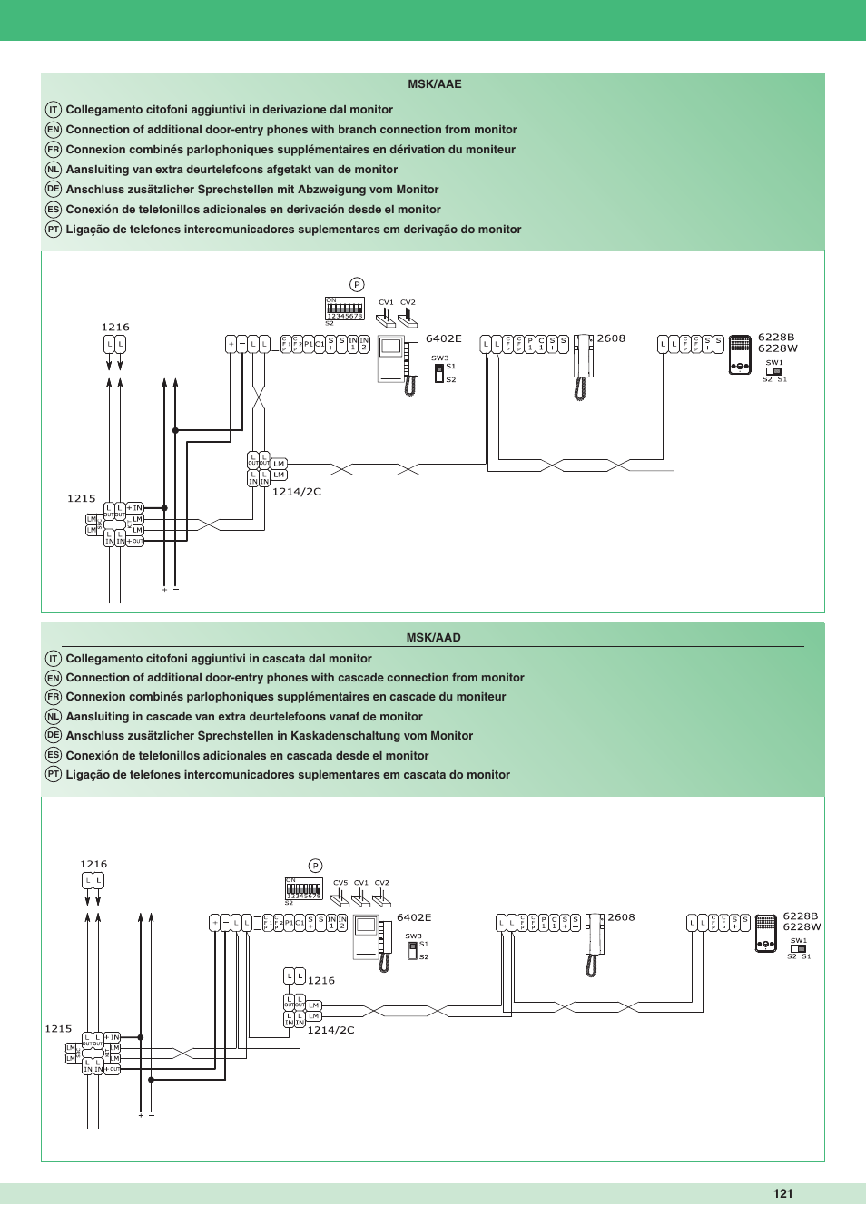 Comelit MT 8471MC User Manual | Page 121 / 128