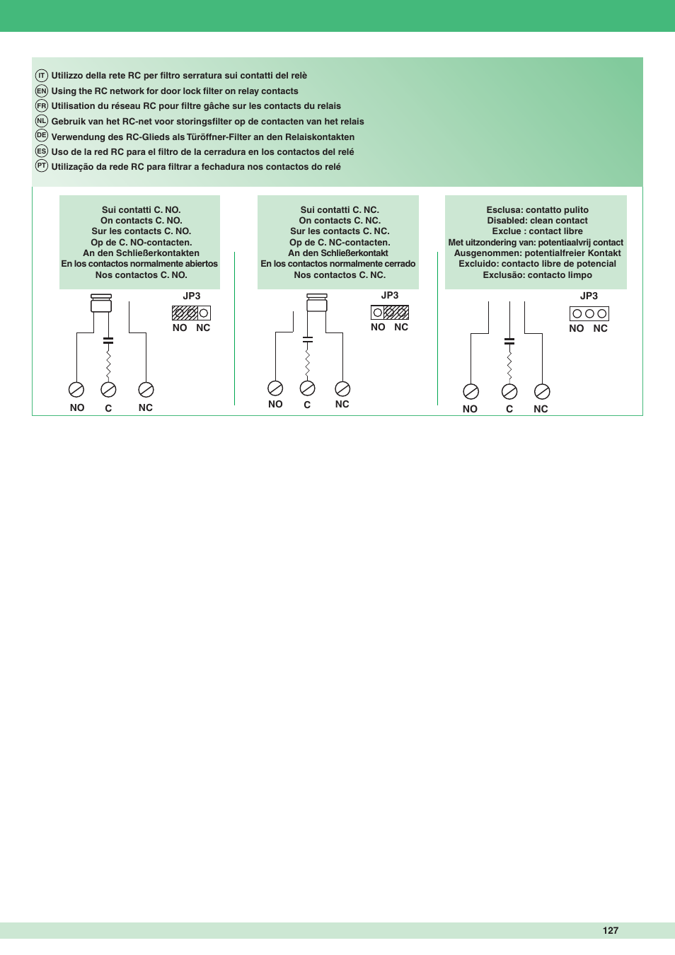 Comelit MT 8471MC User Manual | Page 127 / 128