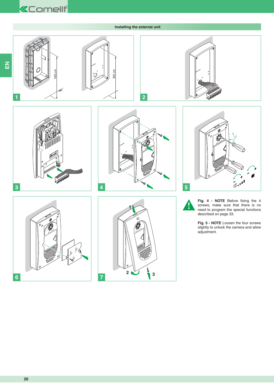 En 4 | Comelit MT 8471MC User Manual | Page 20 / 128