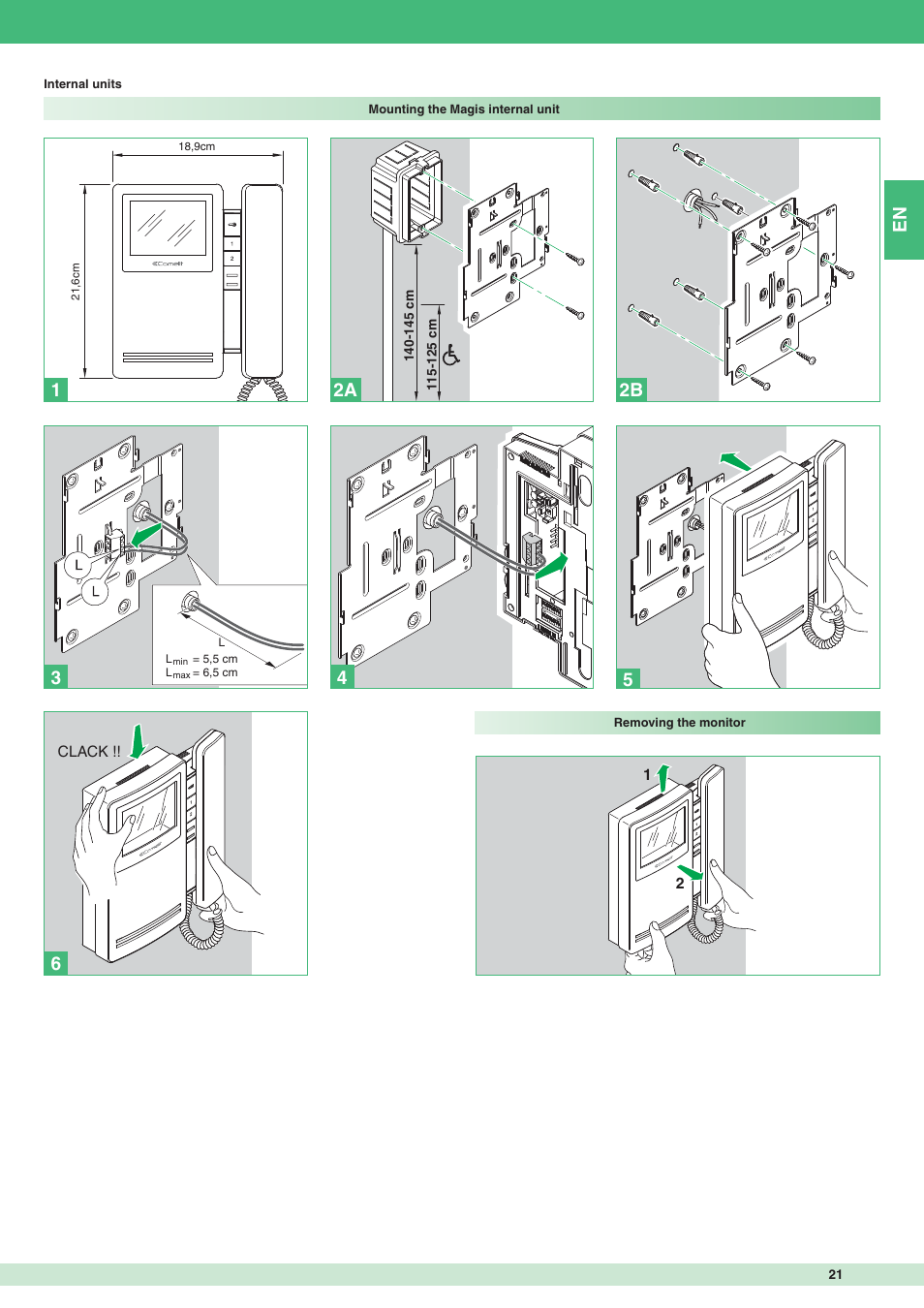 2a 2b 1 | Comelit MT 8471MC User Manual | Page 21 / 128