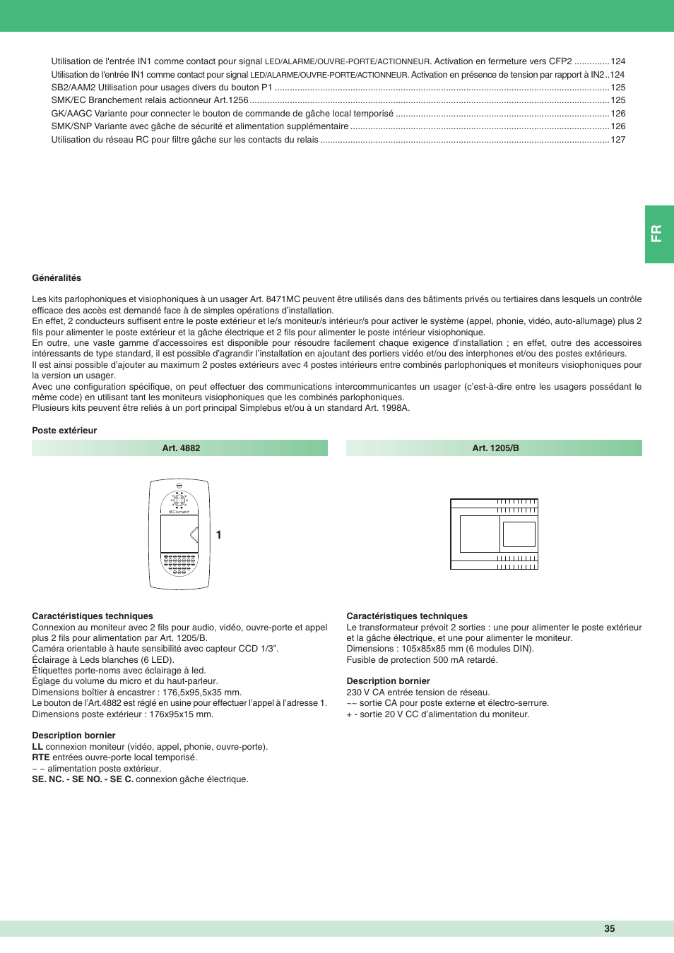 Comelit MT 8471MC User Manual | Page 35 / 128