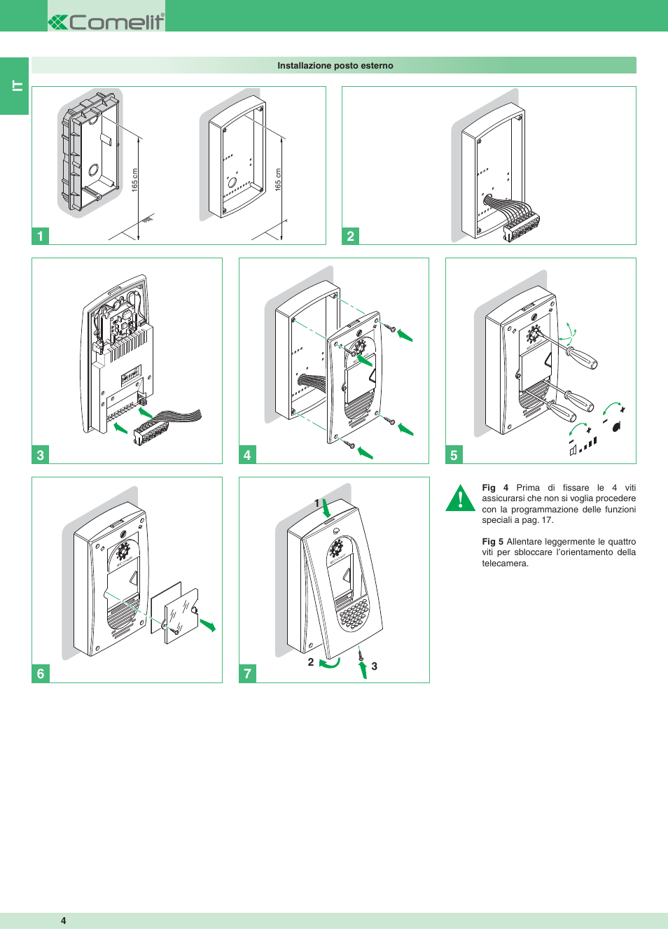 It 4 | Comelit MT 8471MC User Manual | Page 4 / 128