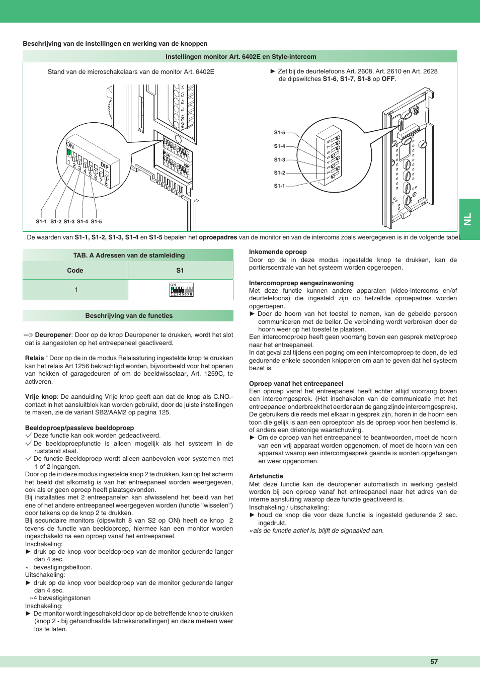 Comelit MT 8471MC User Manual | Page 57 / 128