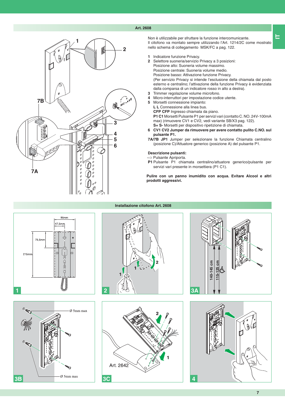 Comelit MT 8471MC User Manual | Page 7 / 128