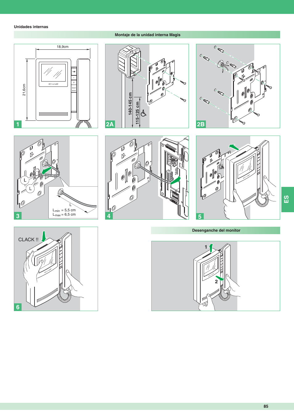 2a 2b 1 | Comelit MT 8471MC User Manual | Page 85 / 128