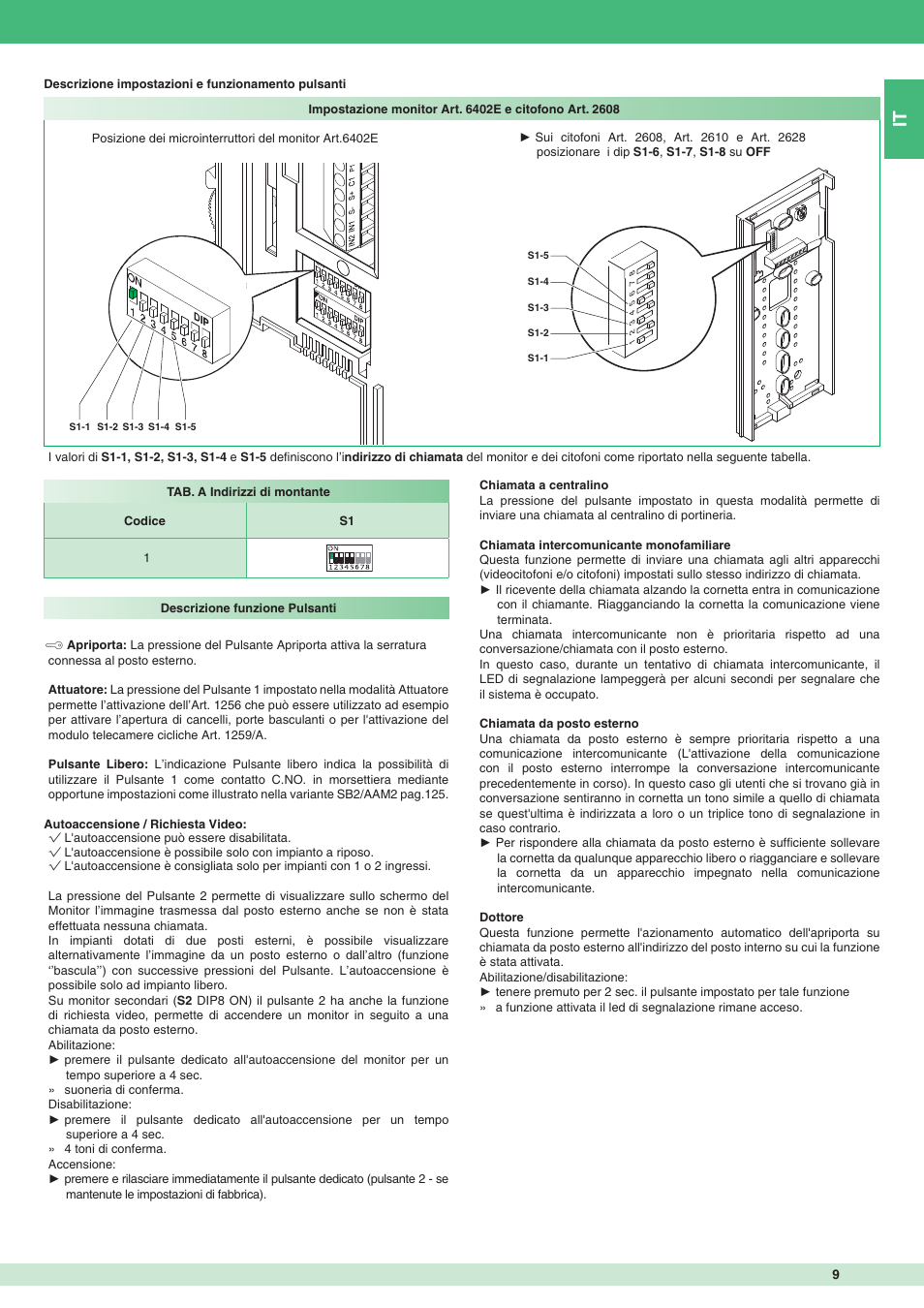 Comelit MT 8471MC User Manual | Page 9 / 128
