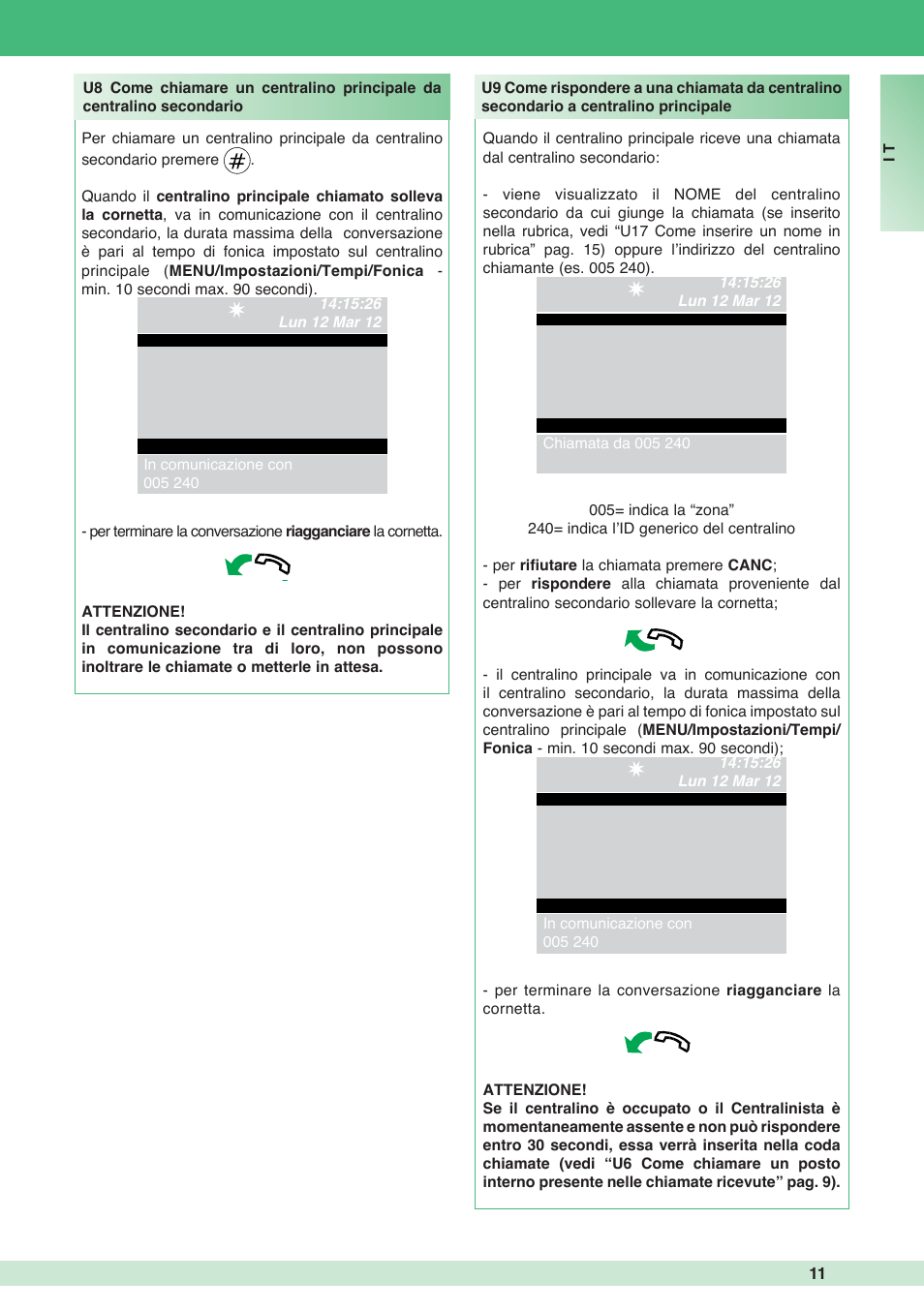 Comelit MT 1998VC User Manual | Page 11 / 124