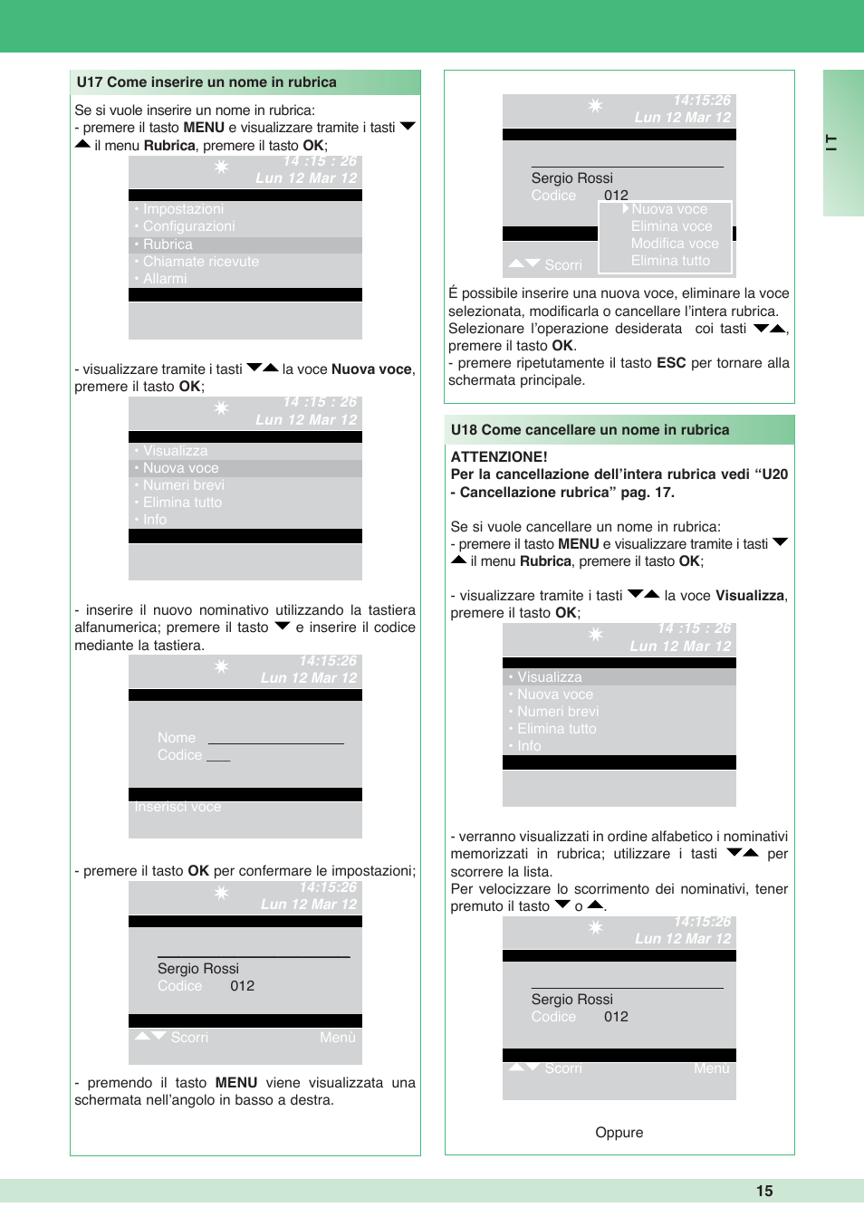 Comelit MT 1998VC User Manual | Page 15 / 124