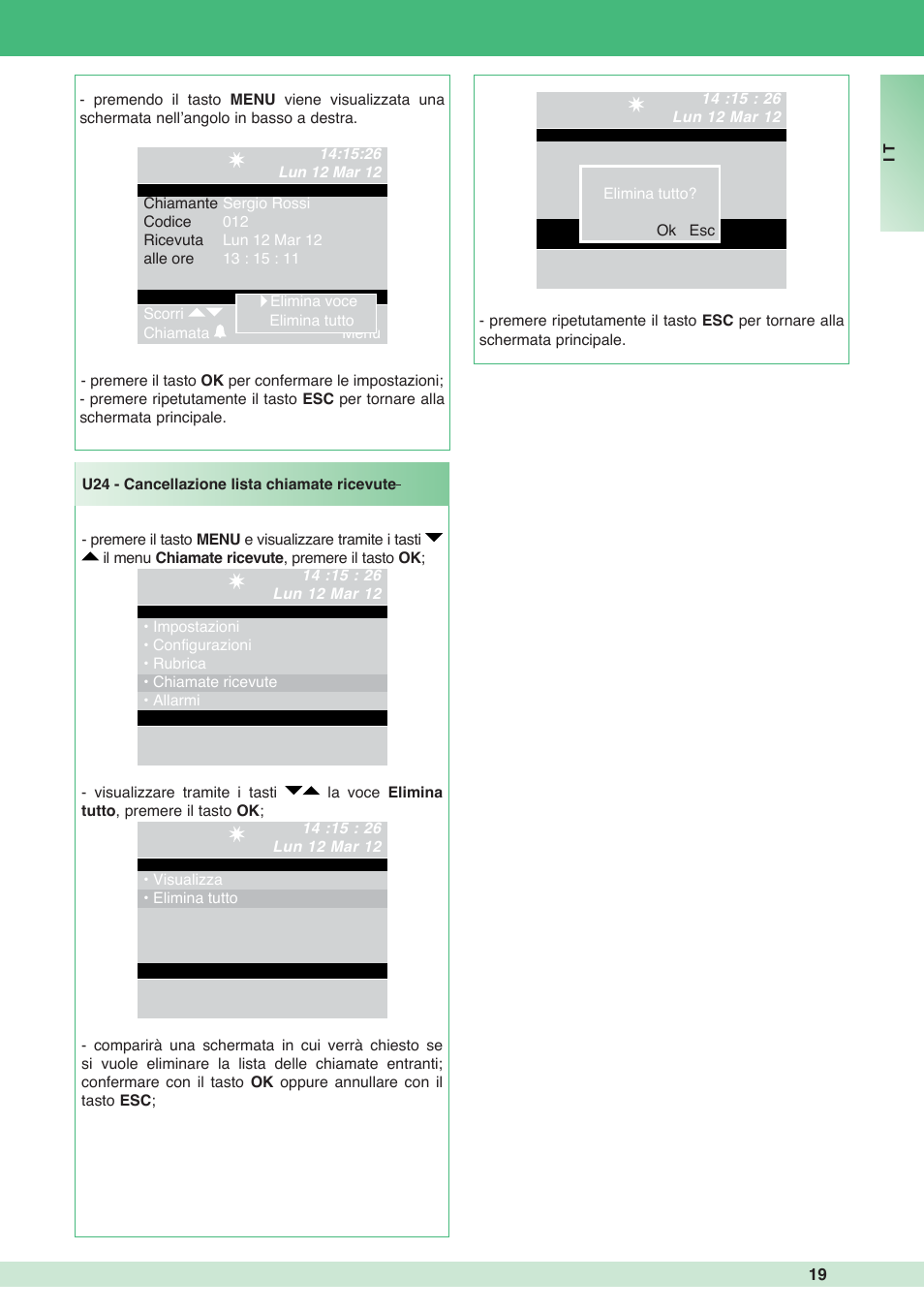 Comelit MT 1998VC User Manual | Page 19 / 124