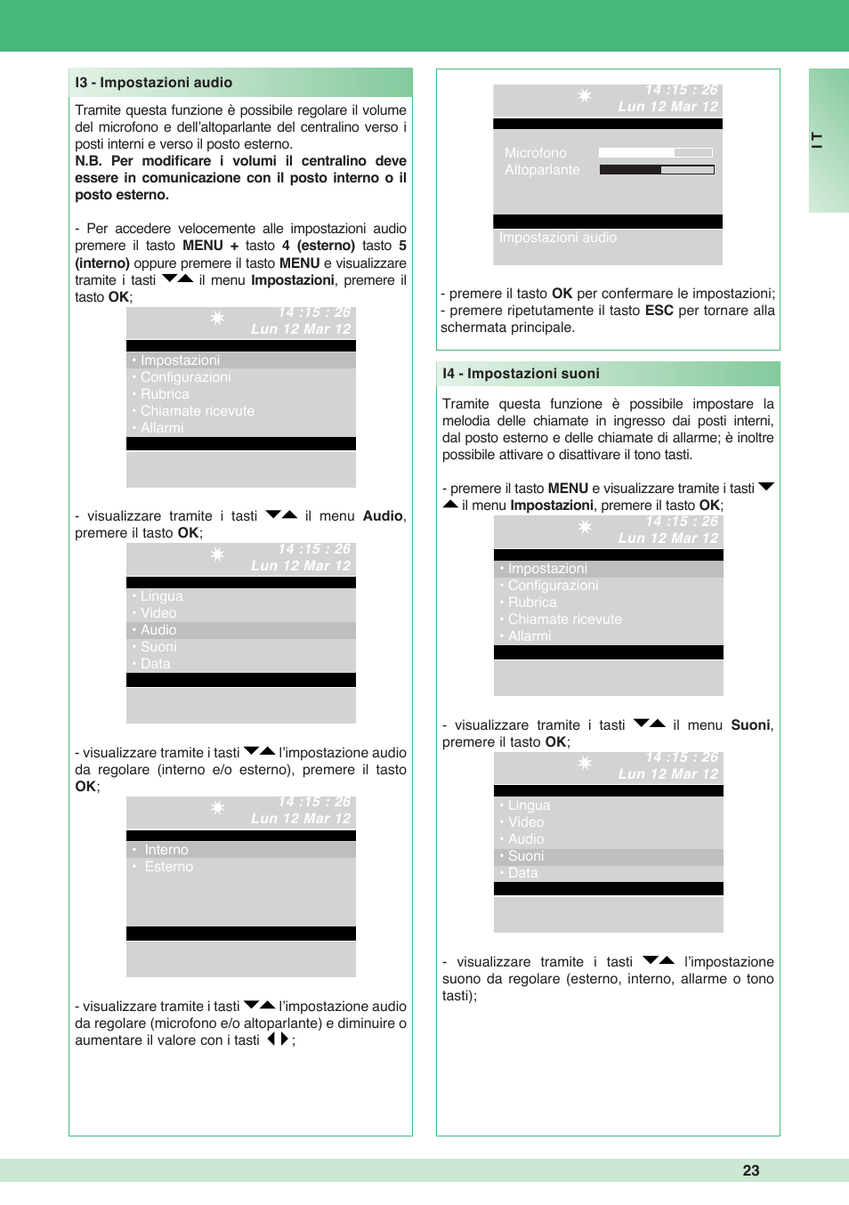 Comelit MT 1998VC User Manual | Page 23 / 124