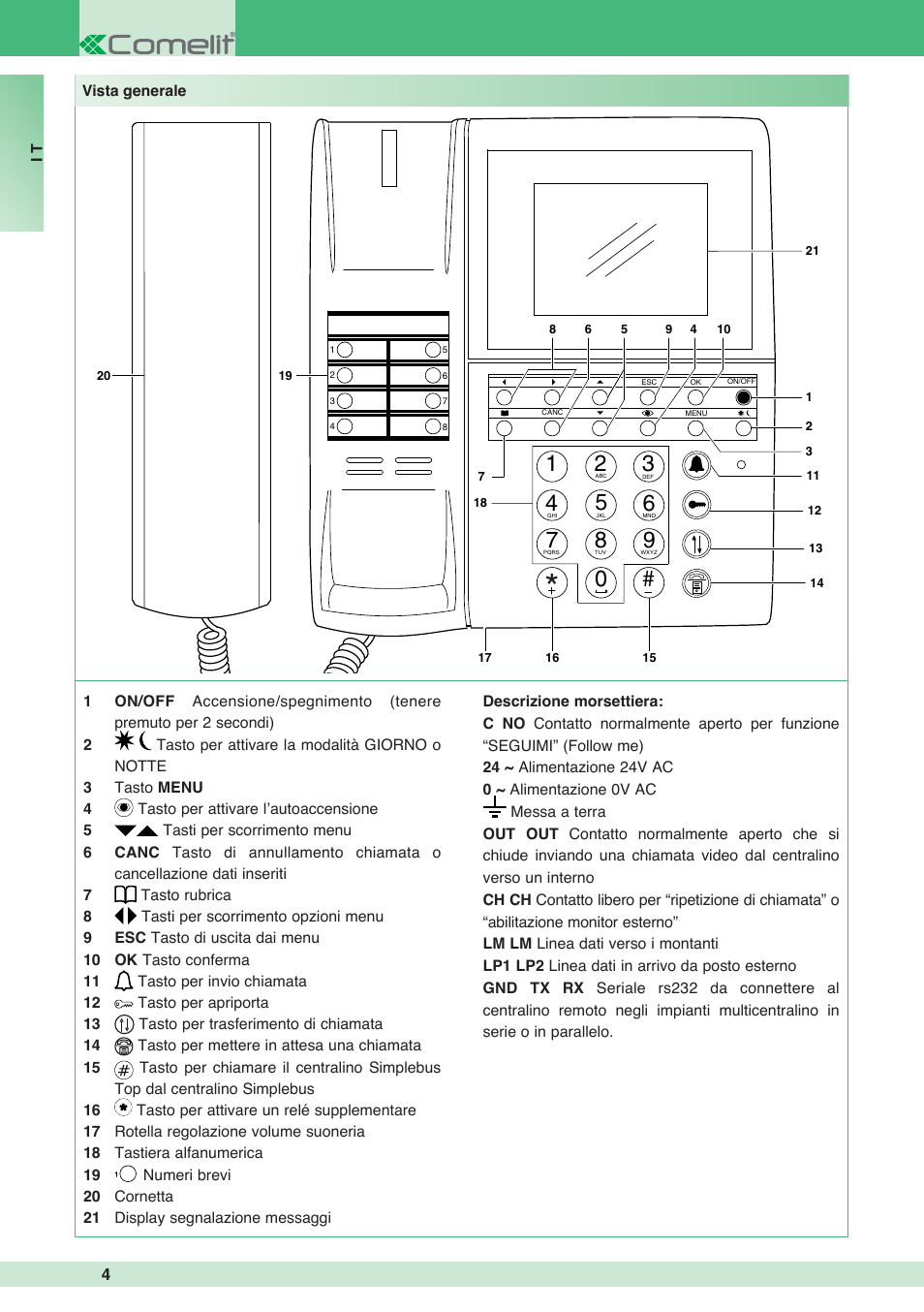 Comelit MT 1998VC User Manual | Page 4 / 124