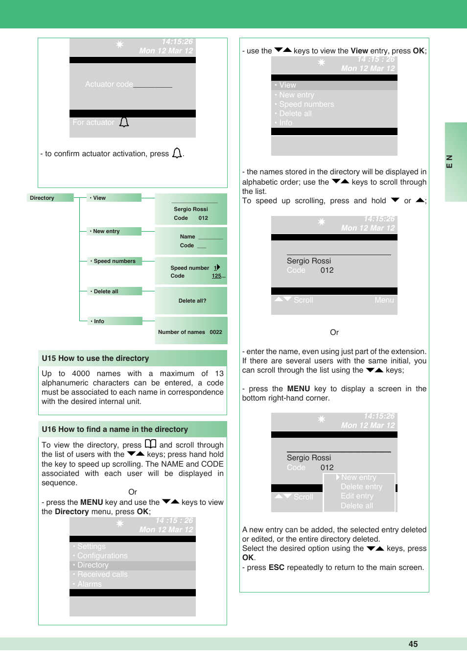 Comelit MT 1998VC User Manual | Page 45 / 124