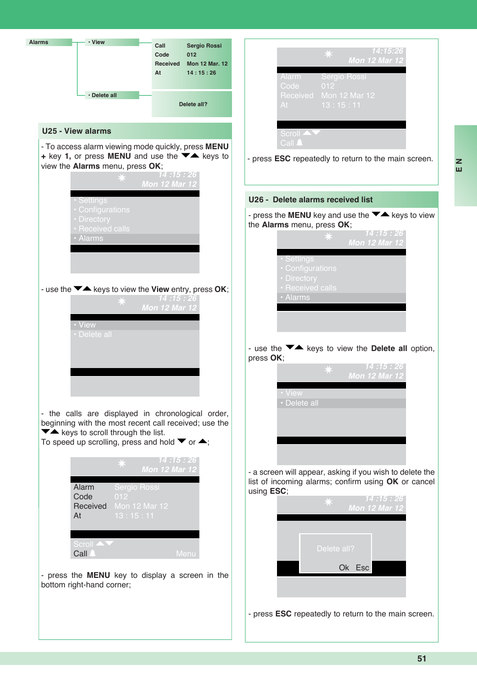 Comelit MT 1998VC User Manual | Page 51 / 124