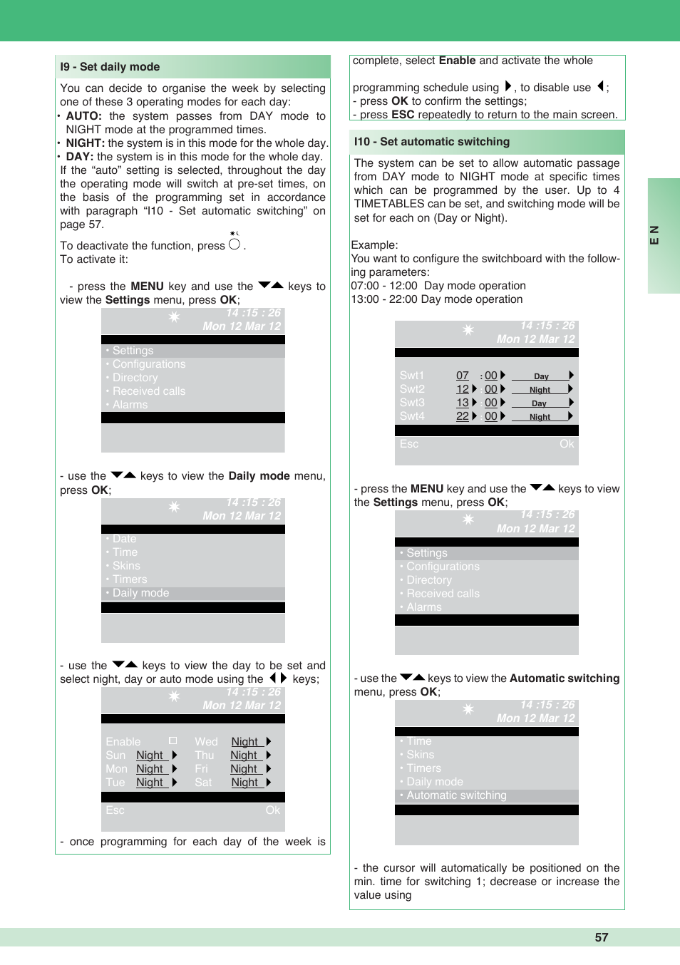 Comelit MT 1998VC User Manual | Page 57 / 124