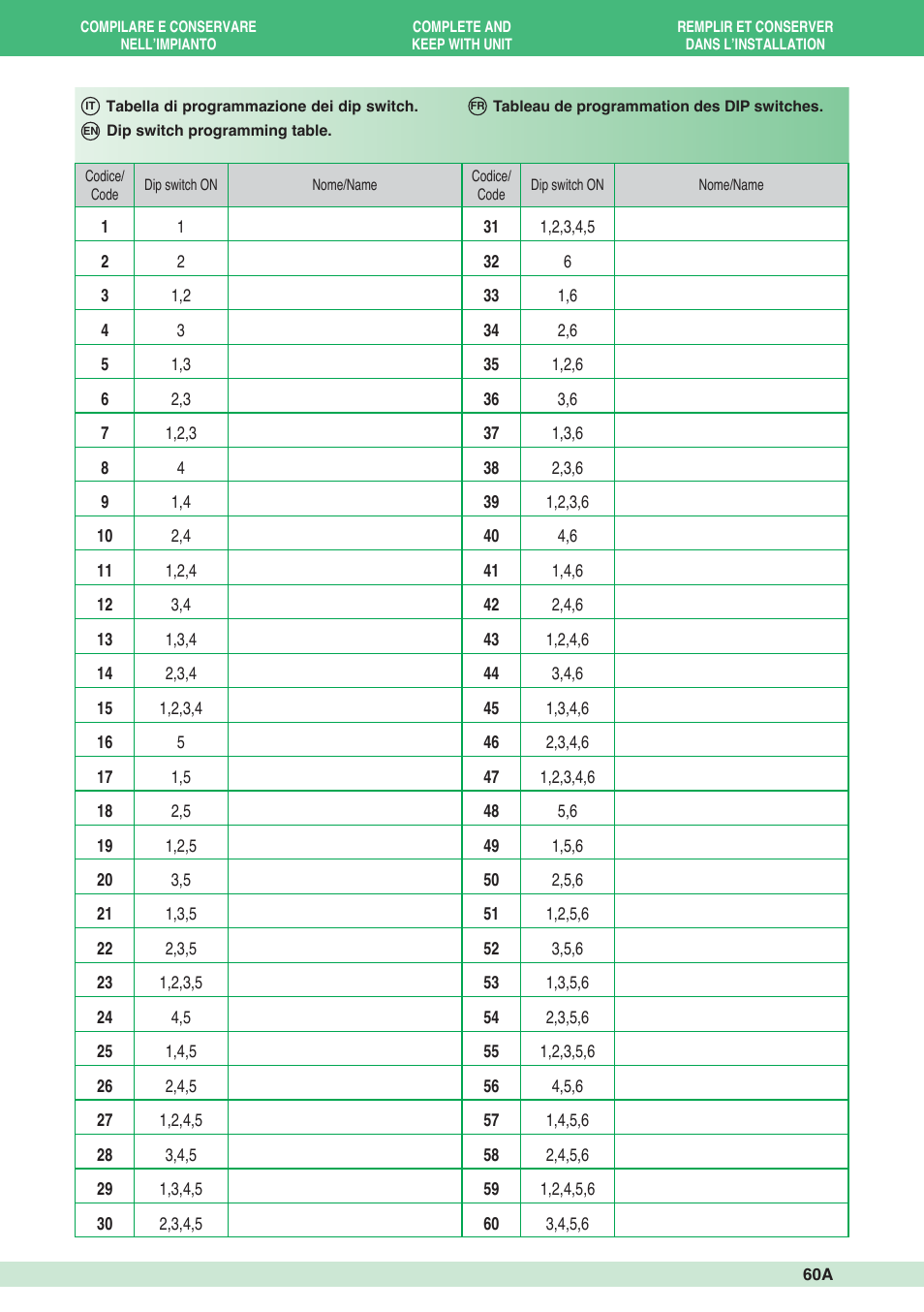 Comelit MT 1998VC User Manual | Page 61 / 124