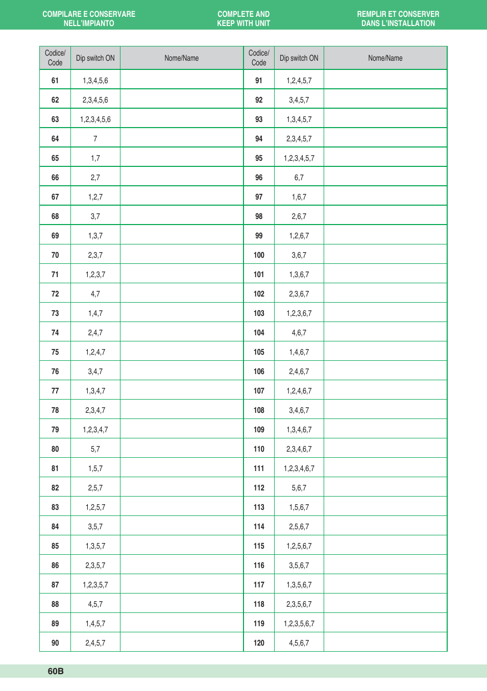 Comelit MT 1998VC User Manual | Page 62 / 124