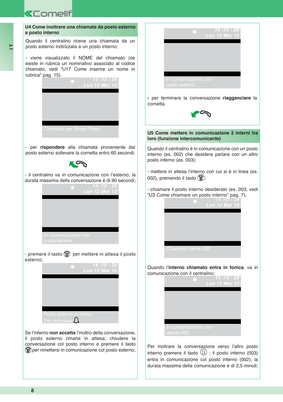 Comelit MT 1998VC User Manual | Page 8 / 124