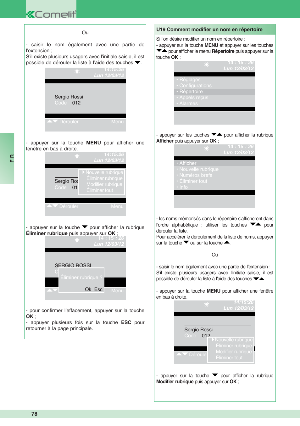 Comelit MT 1998VC User Manual | Page 82 / 124