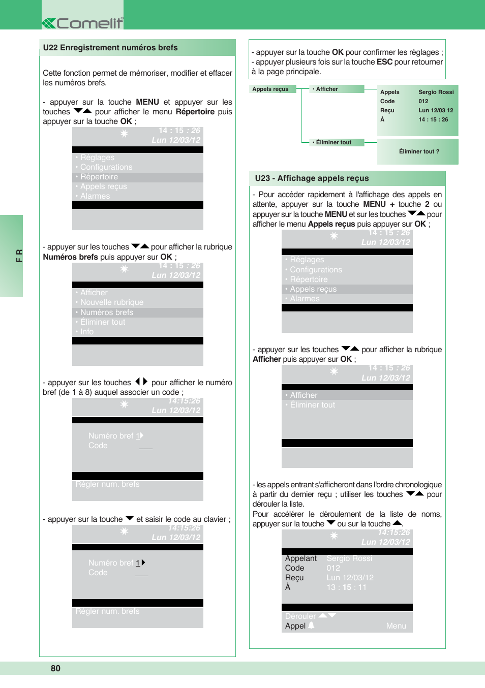 Comelit MT 1998VC User Manual | Page 84 / 124