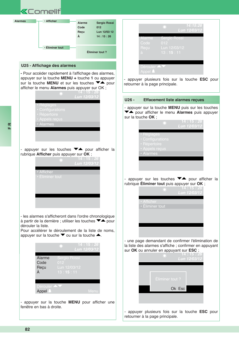 Comelit MT 1998VC User Manual | Page 86 / 124