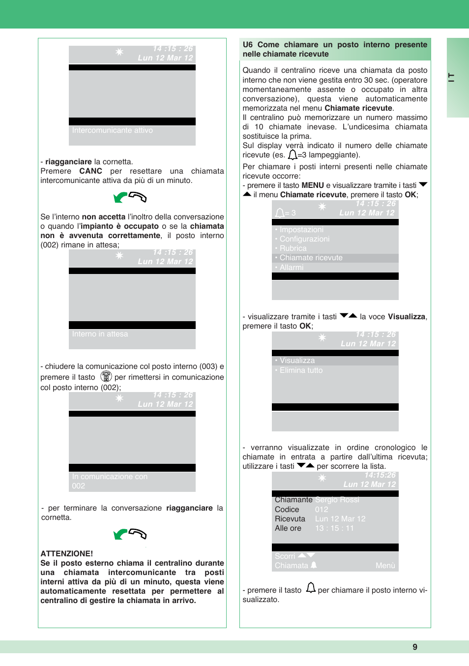 Comelit MT 1998VC User Manual | Page 9 / 124