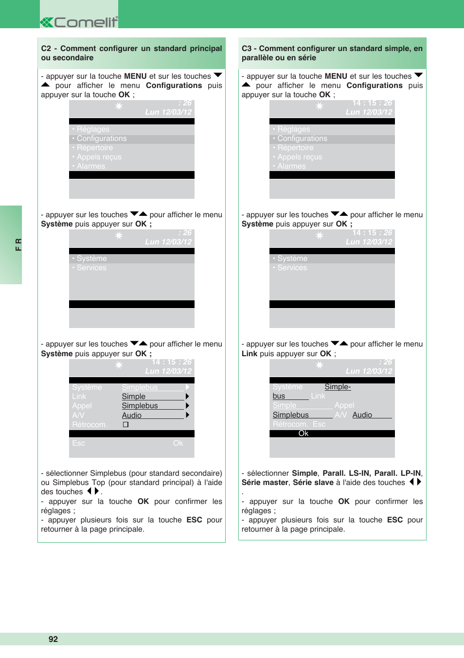 Comelit MT 1998VC User Manual | Page 96 / 124