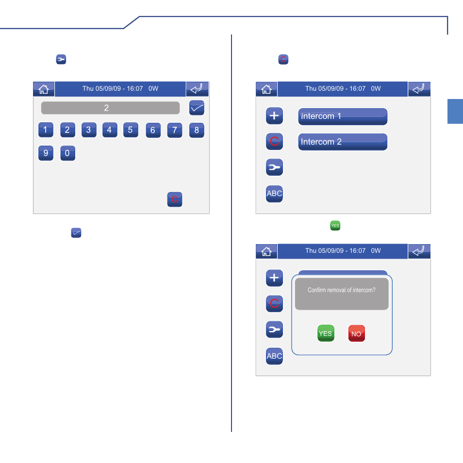 Advanced en modifying an intercom address, Deleting an intercom | Comelit MT 6101BM User Manual | Page 47 / 104