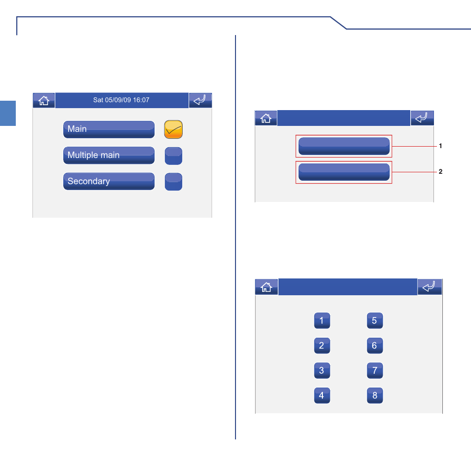 Advanced, En setting a monitor as main / secondary, Setting a multiple address | Setting the intercom address | Comelit MT 6101BM User Manual | Page 50 / 104