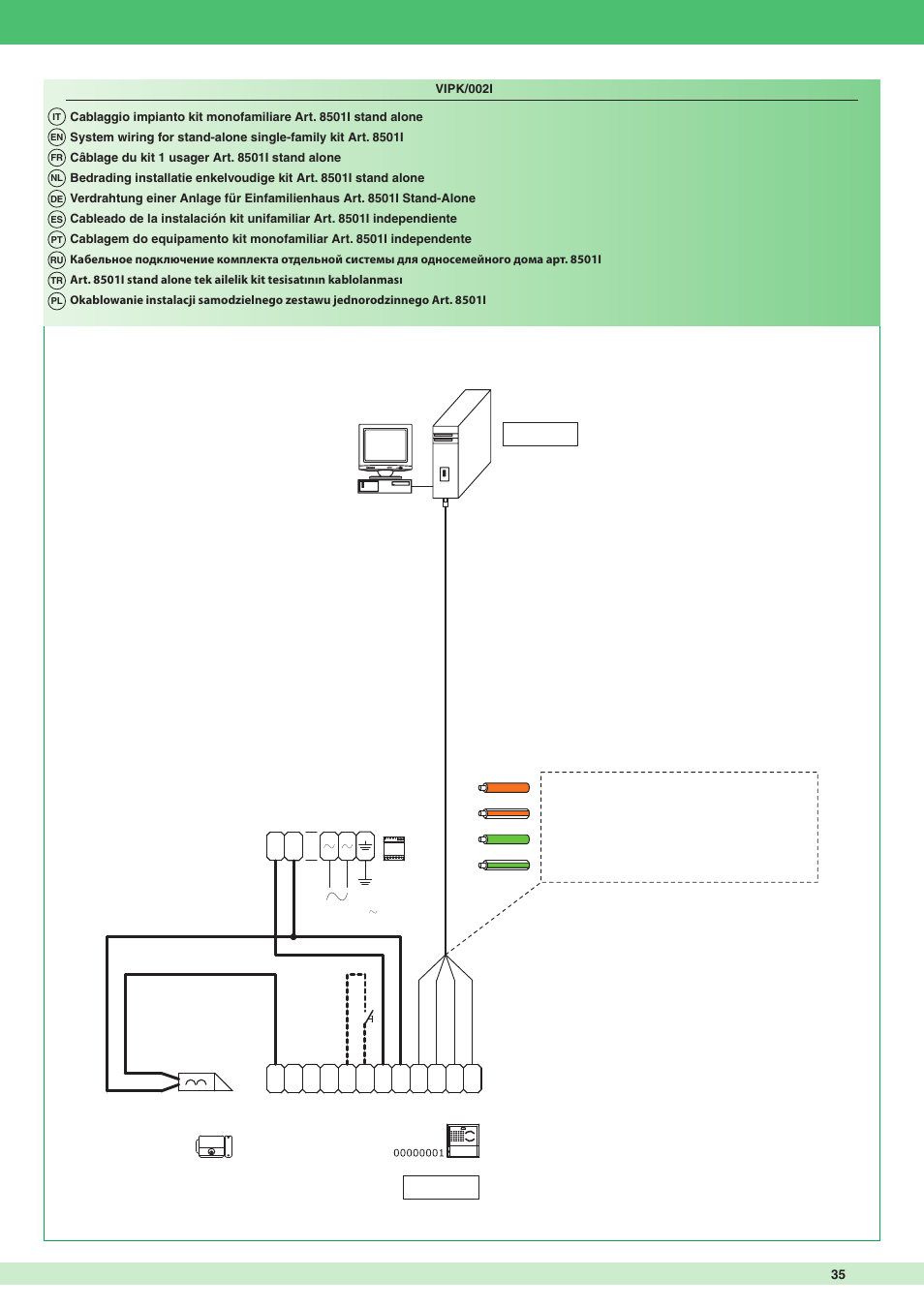 Comelit MT 8504 User Manual | Page 35 / 40